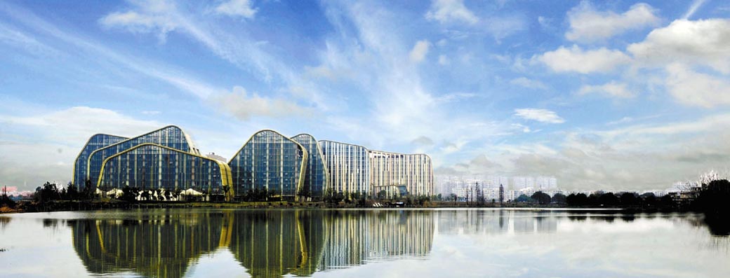 杭州白马湖建国饭店外观图